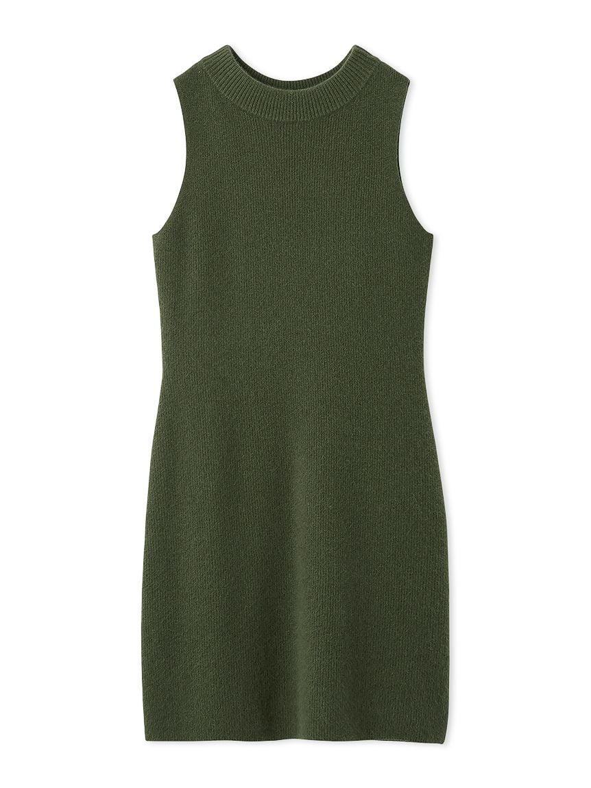 Raccoon Ribbed Sleeveless Mini Dress