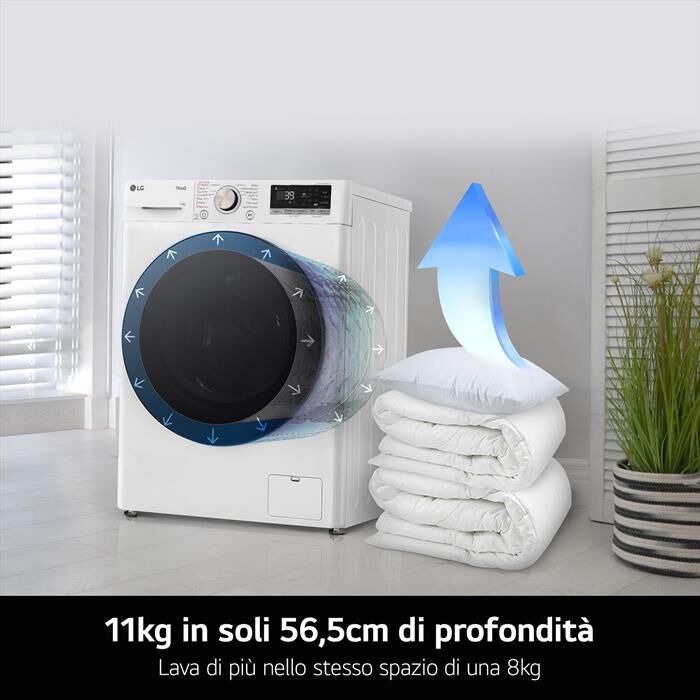 LG - Lavatrice AI DD R7 F4R7011TSWG 11kg Classe A-Bianca