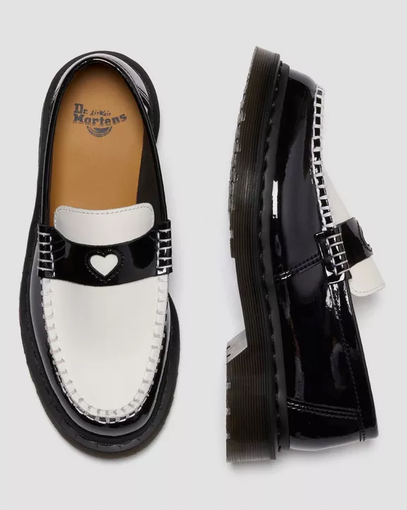 PENTON HEART TWO-TONE PATENT LEATHER LOAFERS