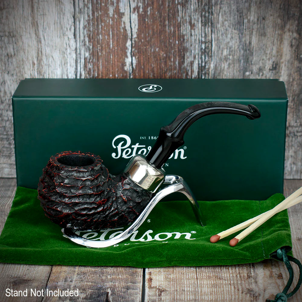 Peterson of Dublin System Rustic Briar Smoking Pipe - Shape No.302