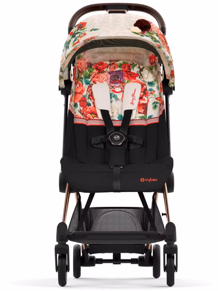 Cybex COYA Compact Stroller - Spring Blossom - Light Beige