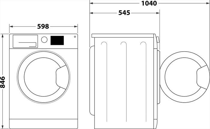 INDESIT - Asciugatrice C YD 83D WW IT 8Kg Classe D-Bianco