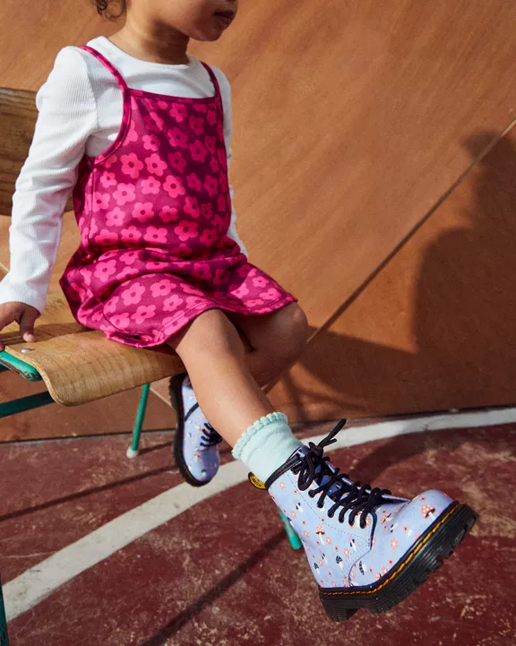 Toddler 1460 Woodland Patent Leather Lace Up Boots