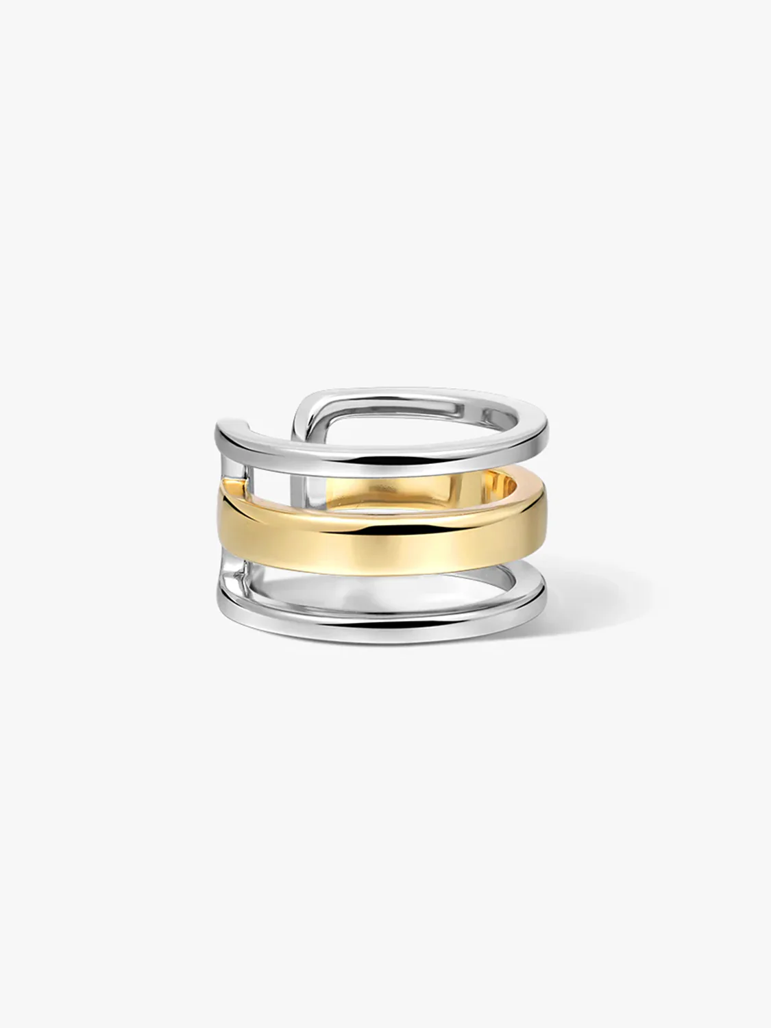 Mixed Bold Triple Ring