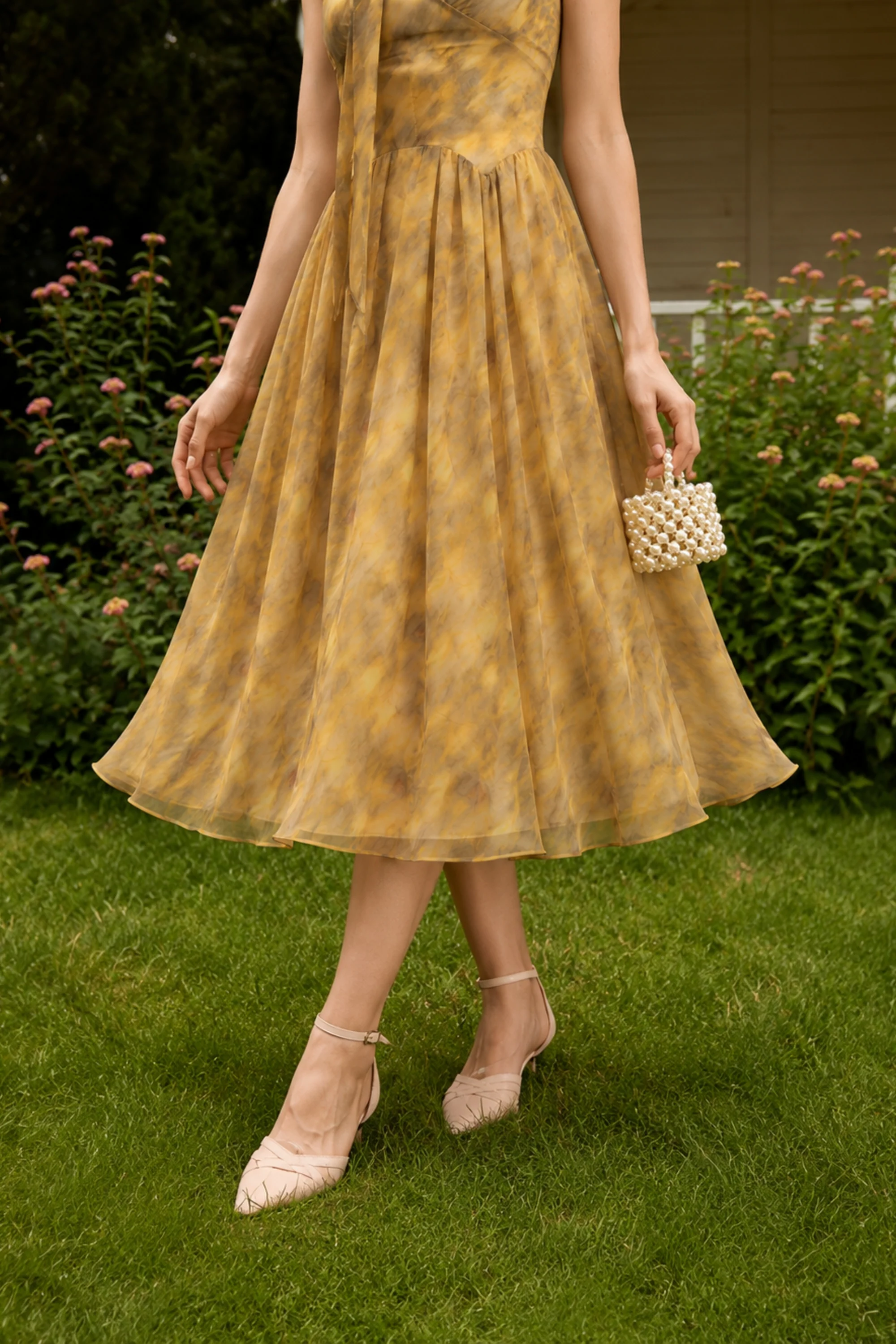 Sunlit Haze Scarf Dress