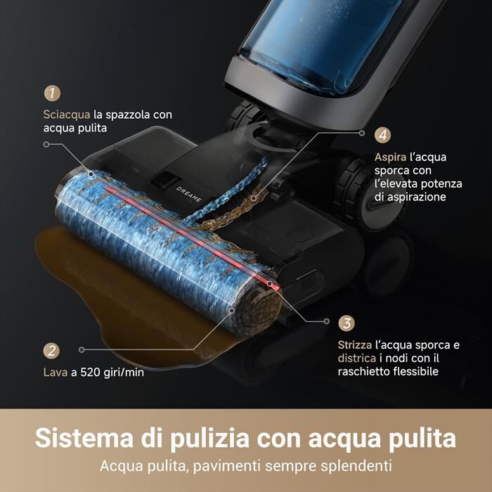 DREAME - Lavapavimenti H14 PRO VM Combo-Nero