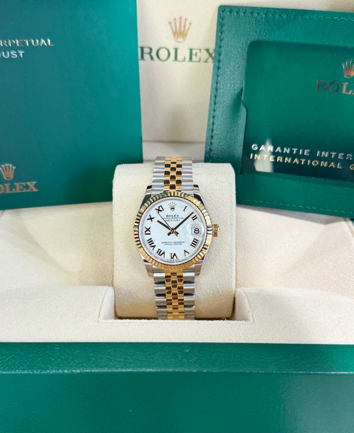 【Super Clone】RLX Datejust m278273-0001/0002 31mm White Dial Stainless Steel and Yellow Gold Oyster Watch