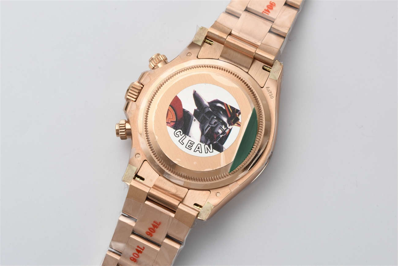 Clean Factory Rolex Daytona 126505 Diamond Dial Replica – Rose Gold (4131 Movement)
