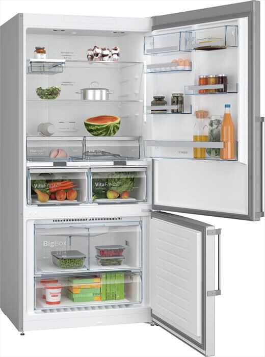 BOSCH - Frigorifero Combinato KGN86AIDR Classe D 186x86 cm-Acciaio anti-impronta