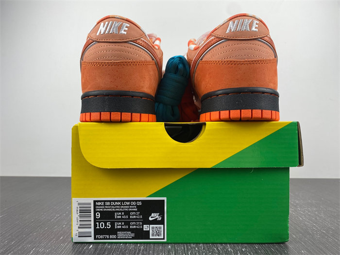 NK SB Dunk Low Concepts Orange Lobster FD8776-800