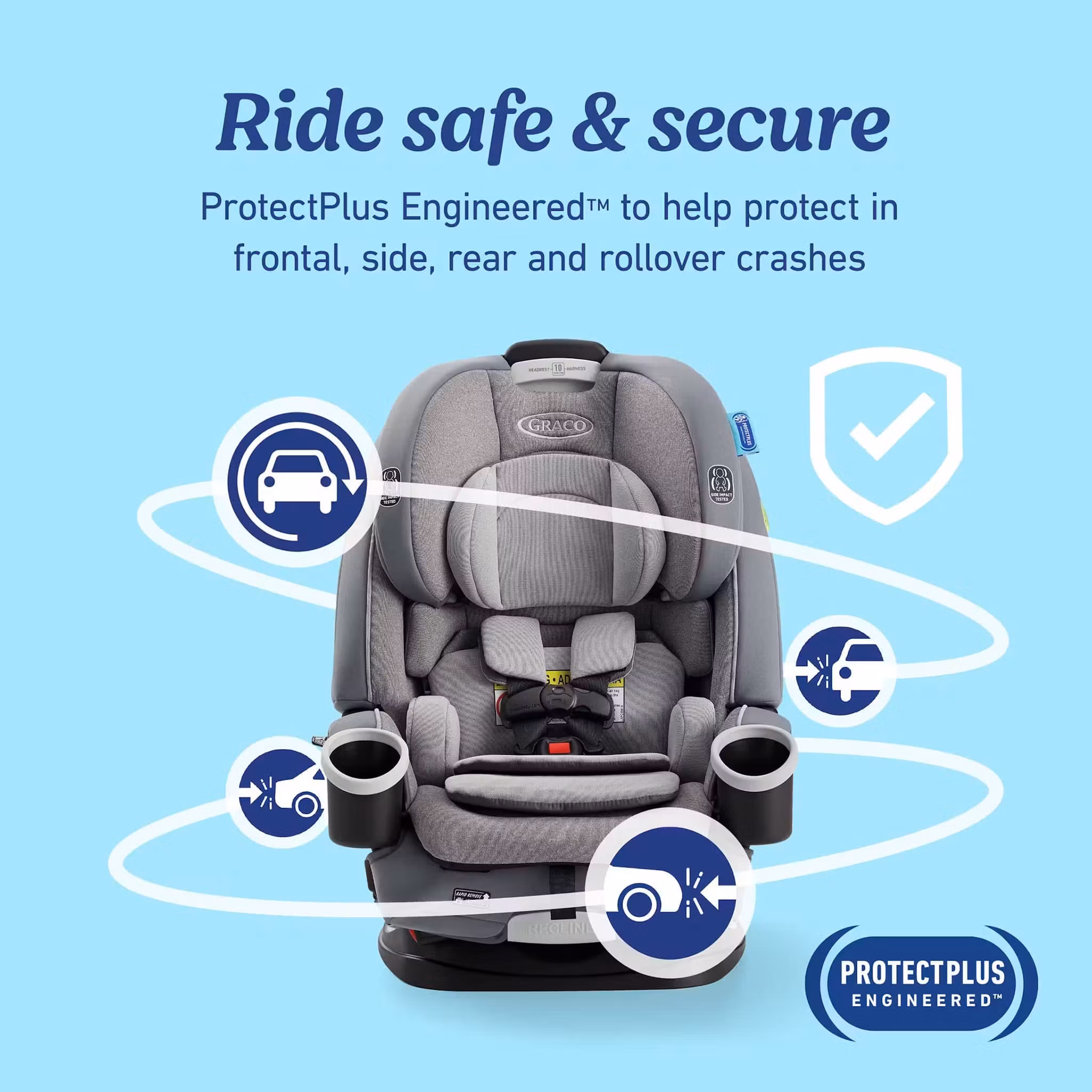 Graco 4Ever DLX 4-in-1 All-in-One Convertible Car Seat - Charlie