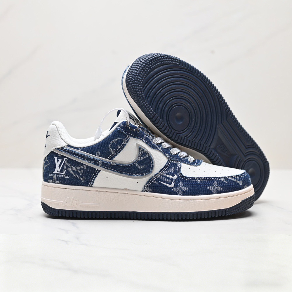 NK AF1 Sneaker x LV Blue Denim AF1