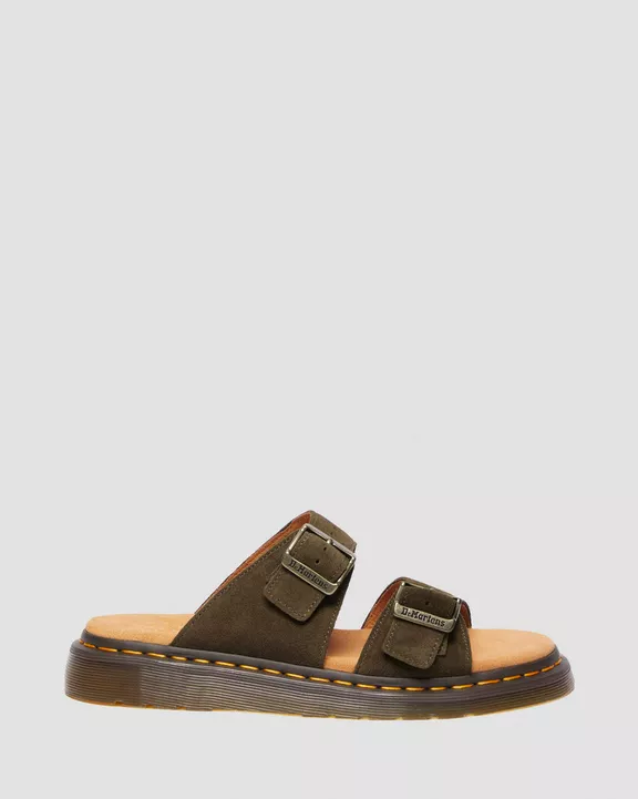 Josef Suede Slide Sandals