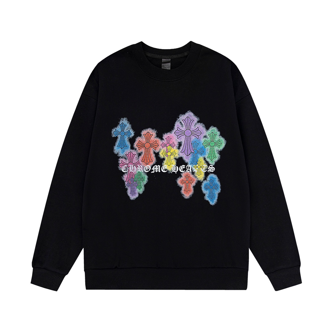 Chrome H Hoodies Black