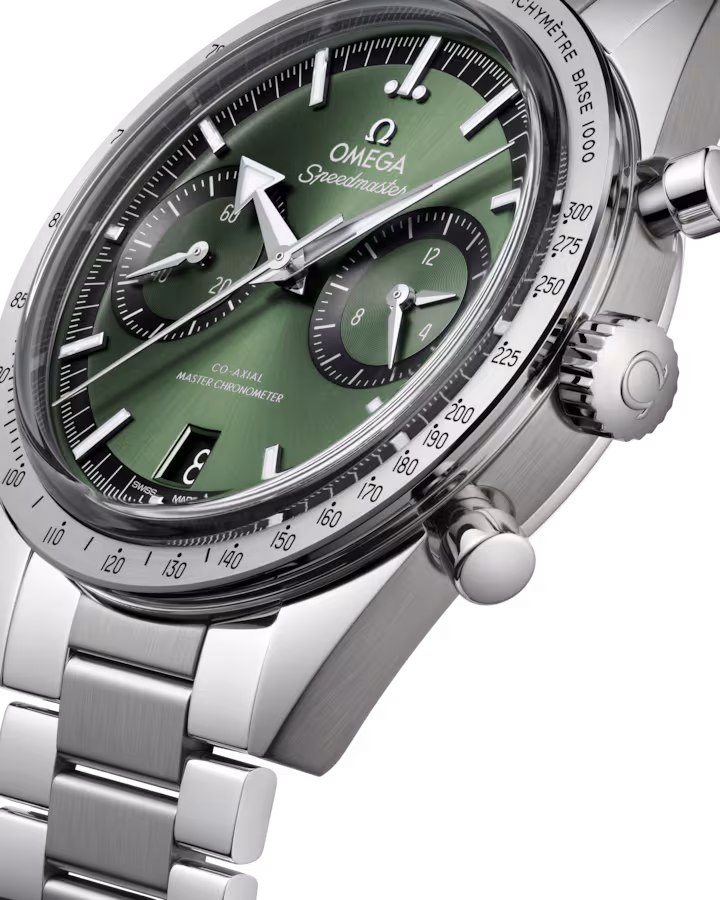 Omega Speedmaster '57 40.5mm Green Dial Stainless Steel Bracelet 332.10.41.51.10.001