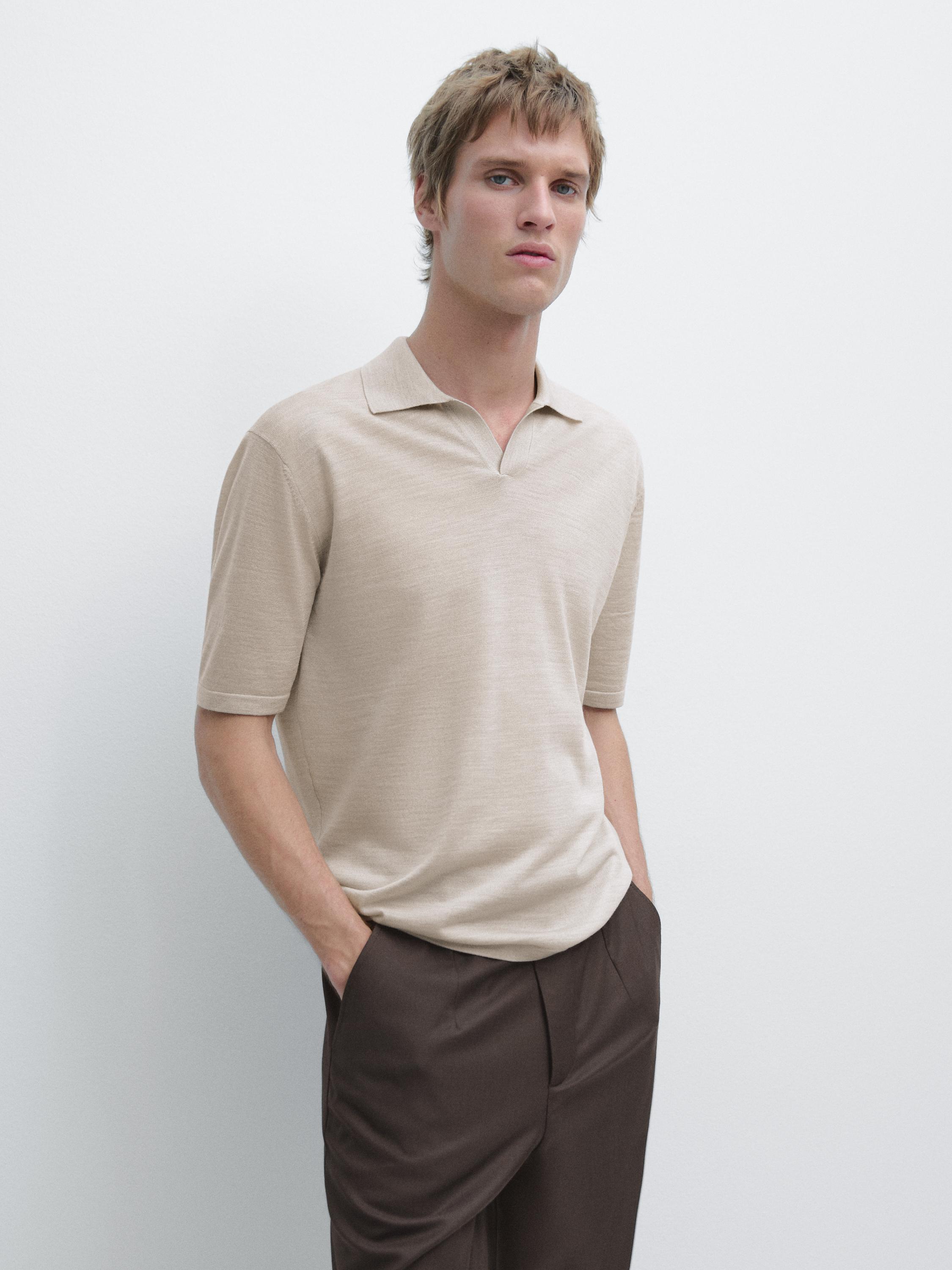 Polo punto cuello pico