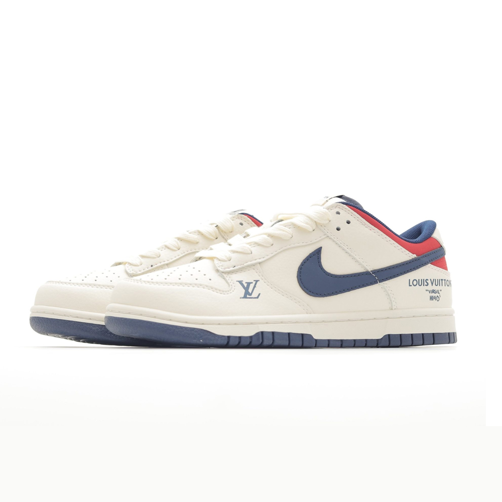 NK SB Dunk Low x Lois Vuton Mini Logo Blue Red NNL24112207