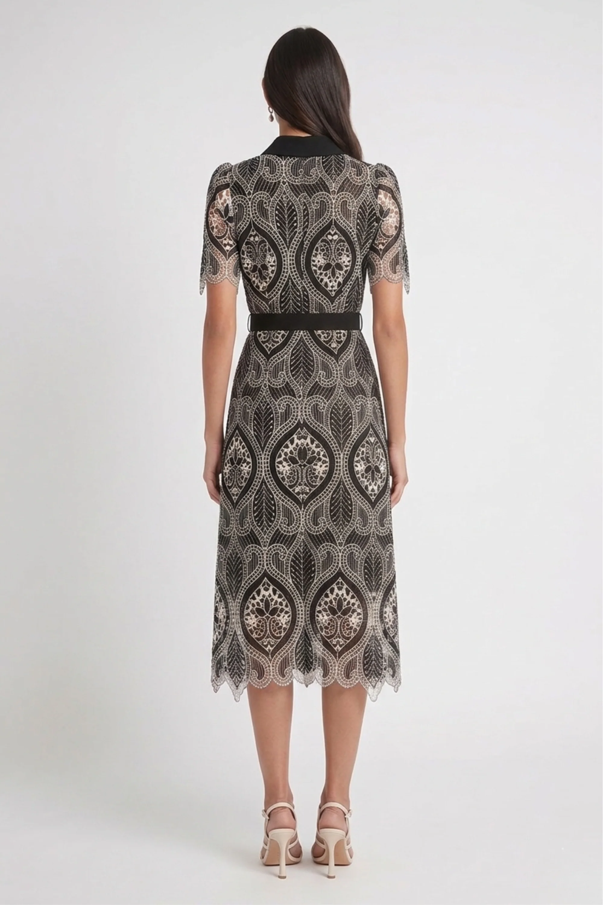 Siena Lace Shirt Dress