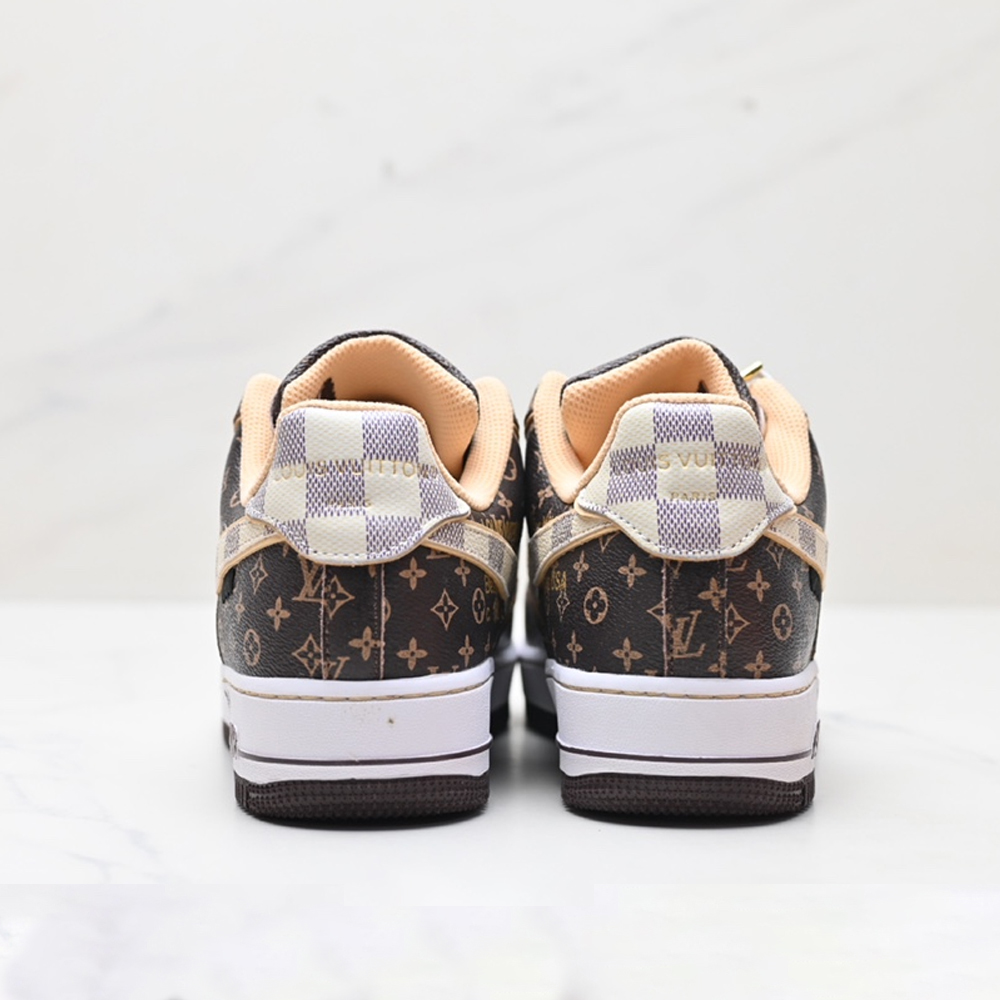 NK Air Force 1 x Lois Vuton Monograme Dark Brown NNL24112002