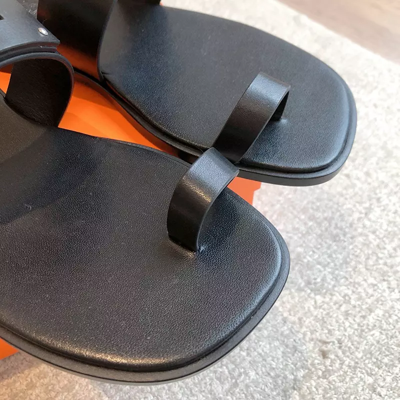 Fashion High Quality Real Leather Slippers LX-872307
