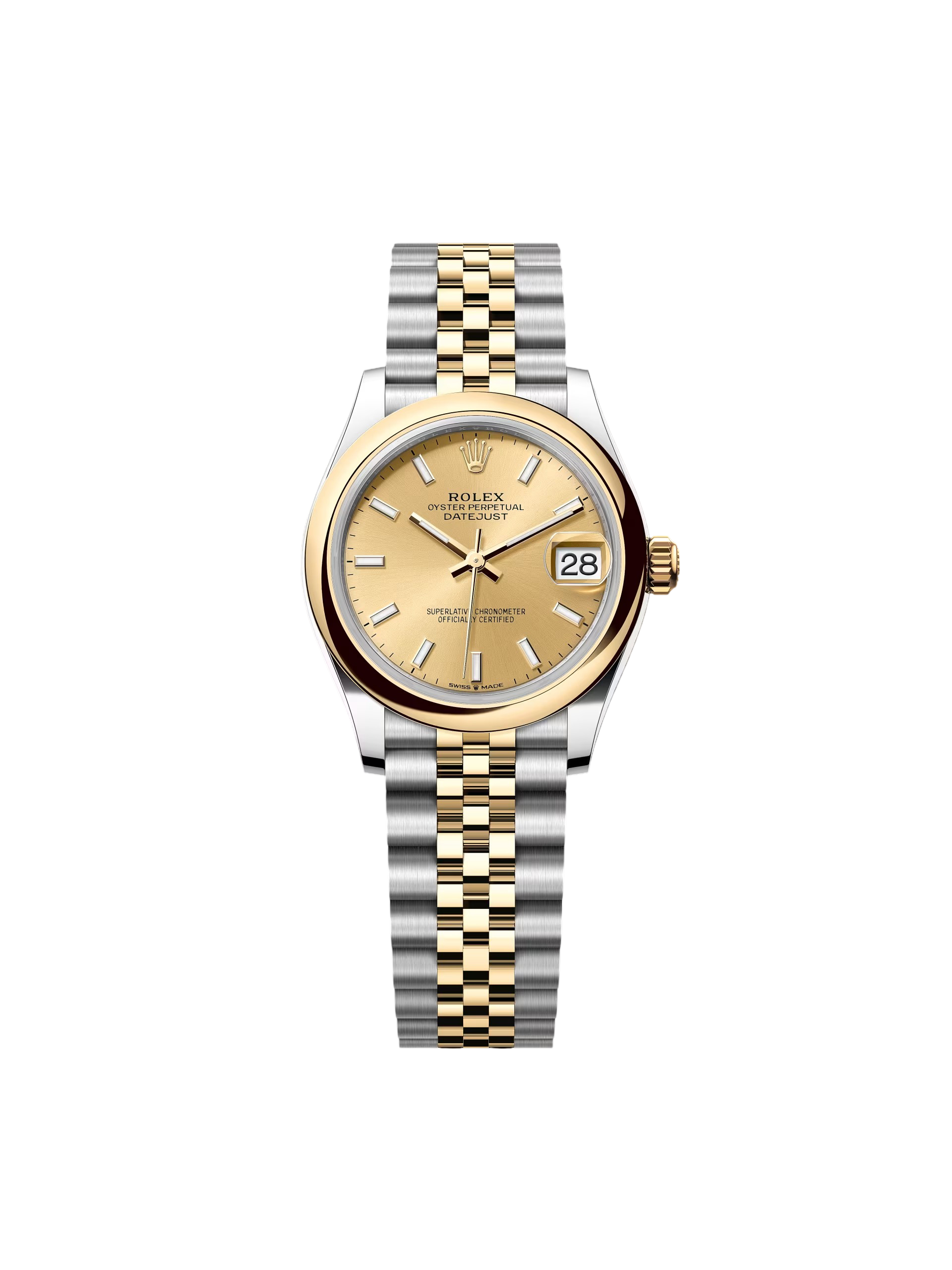 Rolex Datejust m278243-0013/0014  31mm Champagne Dial Yellow Rolesor Oyster Watch