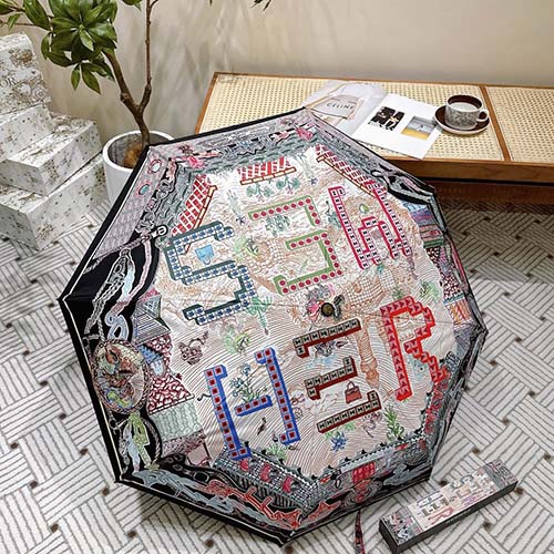 Windproof Automatic Folding Sun Umbrella UPF50+ YS-926034