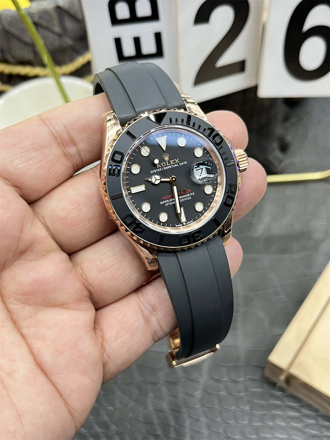 VSF Yacht-Master 40 Rose Gold – 126655 Replica (Dandong 3235)