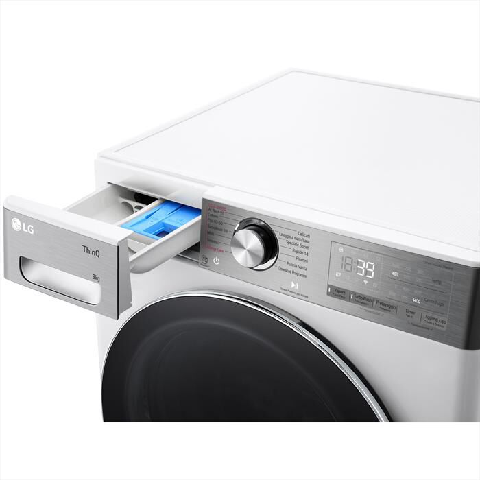 LG - Lavatrice AI DD R9 F4R9009TPWC 9kg Classe A-Bianca