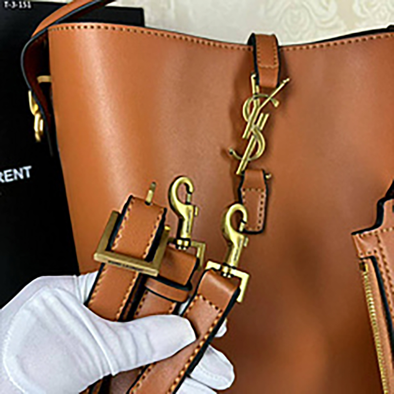 7.9″x9.8″ Adjustable Strap leather Bucket bag BB-921042