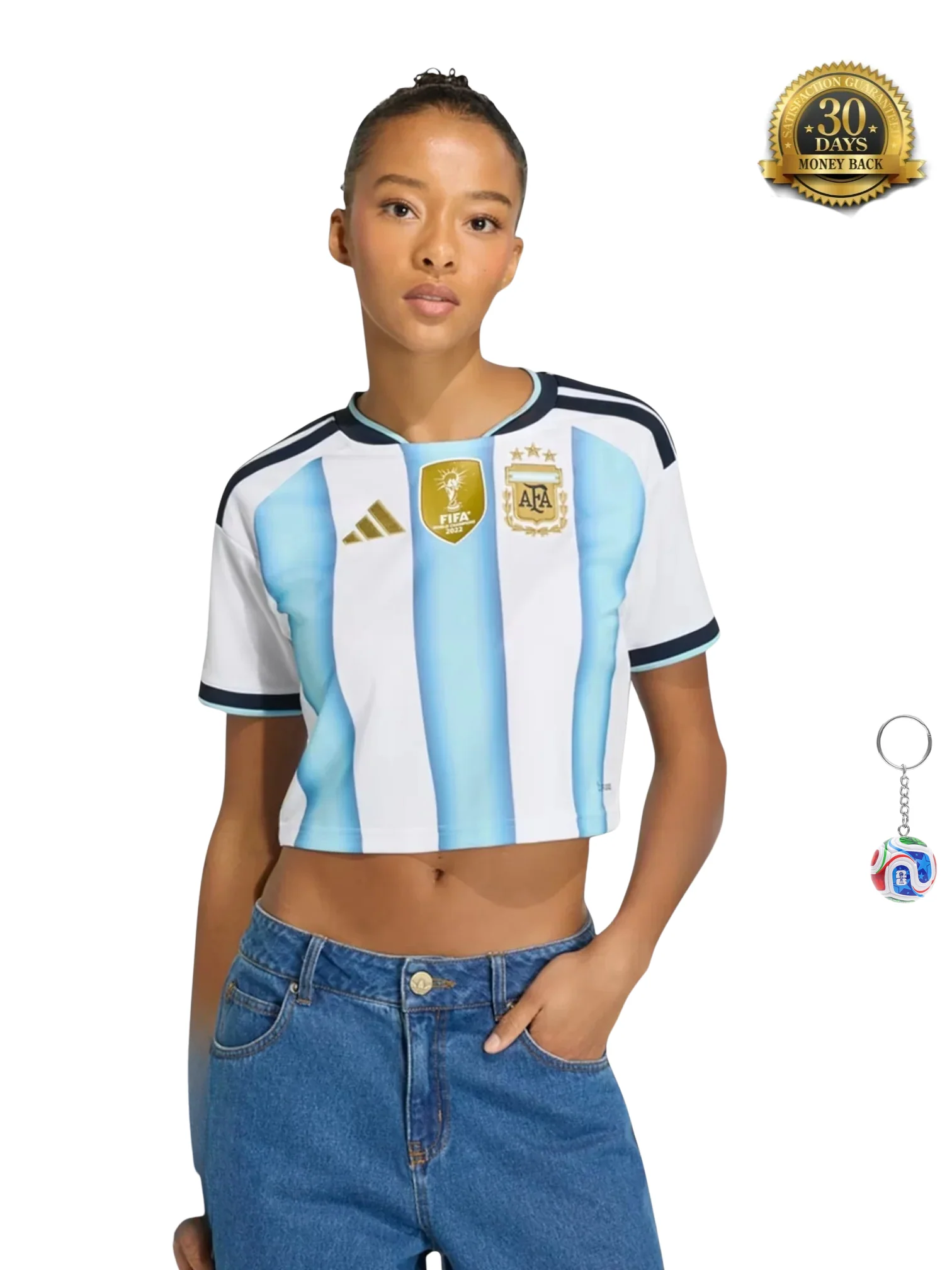 Argentina World Cup 2026 Cropped - Women's