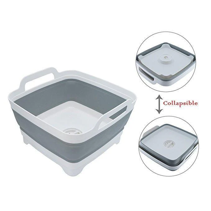 Foldable Drain and Wash Basket