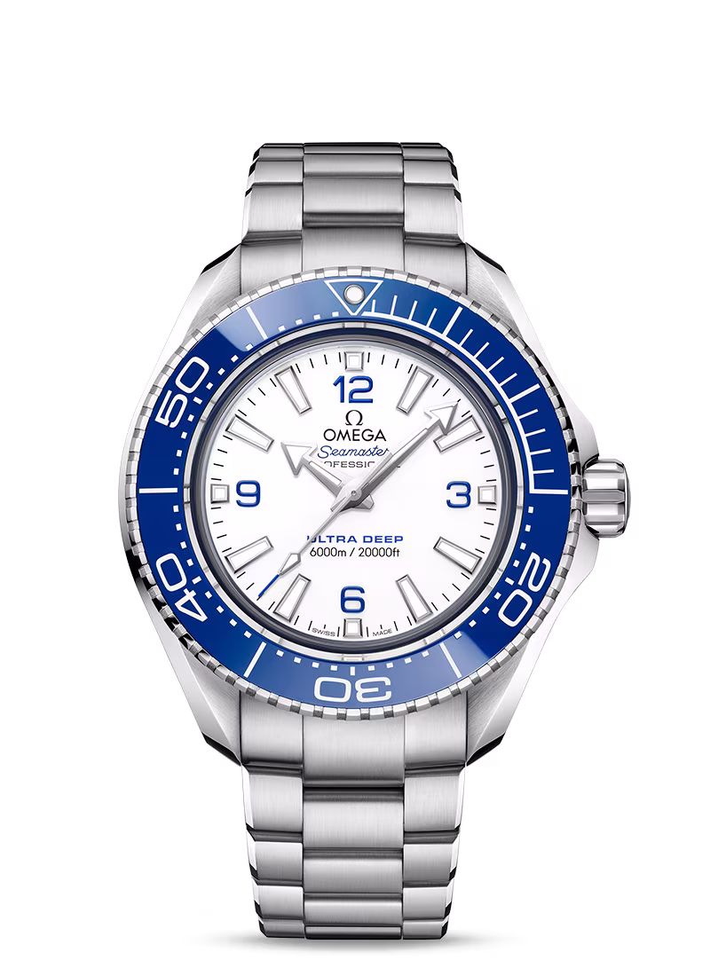 Omega PLANET OCEAN 6000M Ultra Deep white SS 45.5mm
