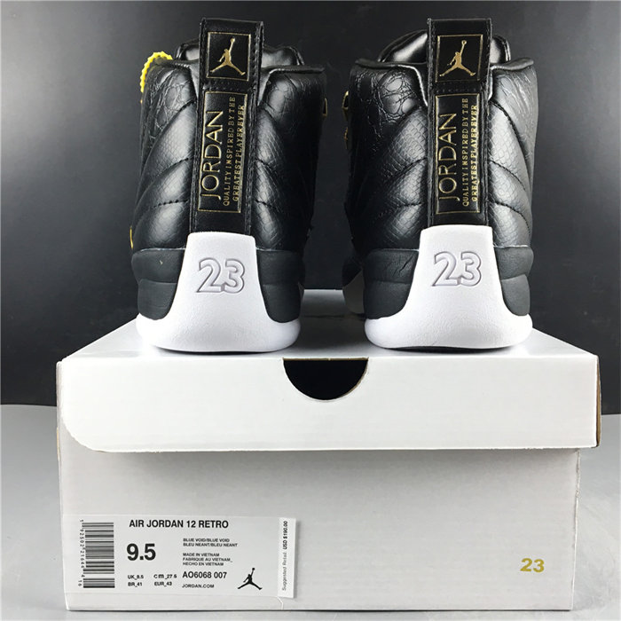 JRD 12 Retro Black Metallic Gold White AO6068-007