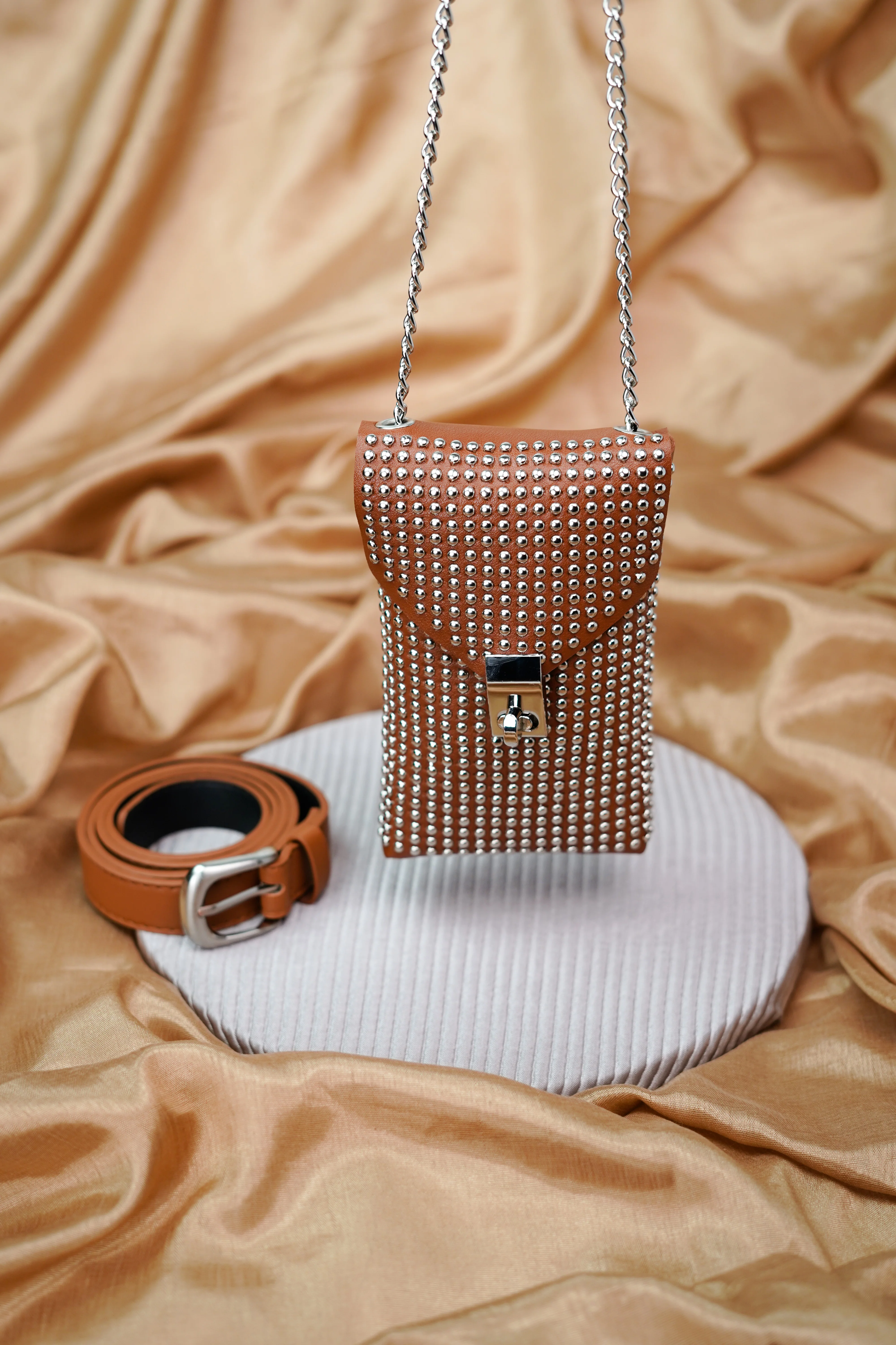 Studded Waist Belt Bag