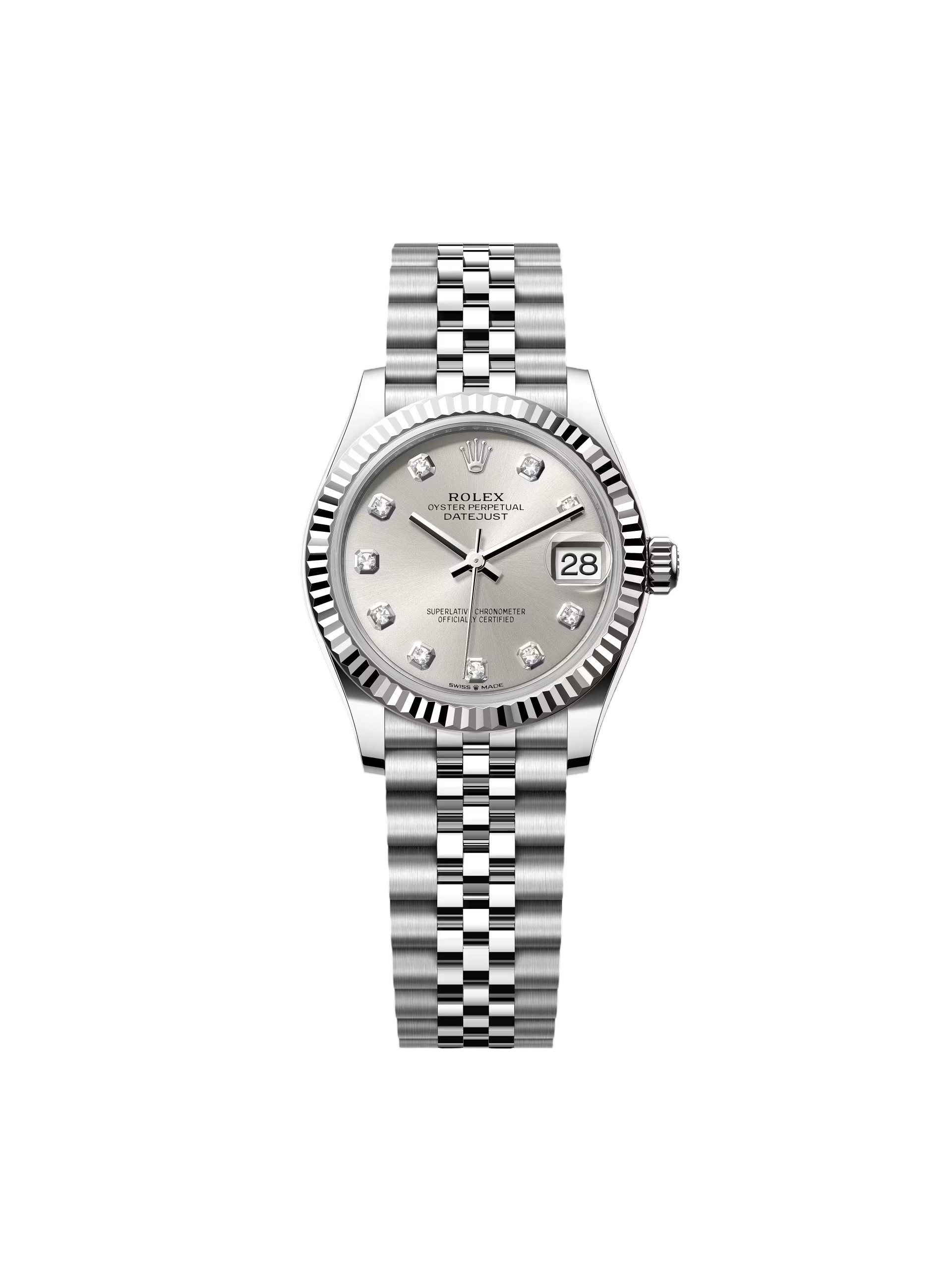 Rolex Datejust m278274-0029/0030 Silver 31mm Dial Oyster Watch