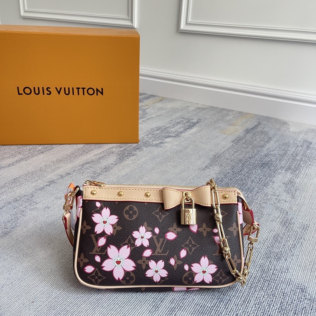 LV x TM POCHETTE ACCESSOIRES Bag M13666 13x4x22cm