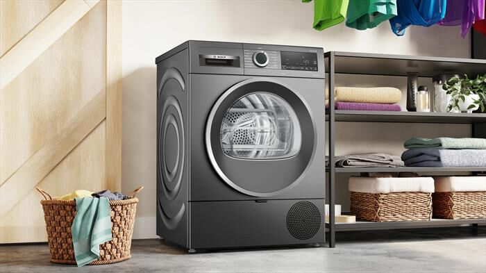 BOSCH - Asciugatrice Serie 6 WQG233DRIT 8Kg Classe C-Grigio antracite
