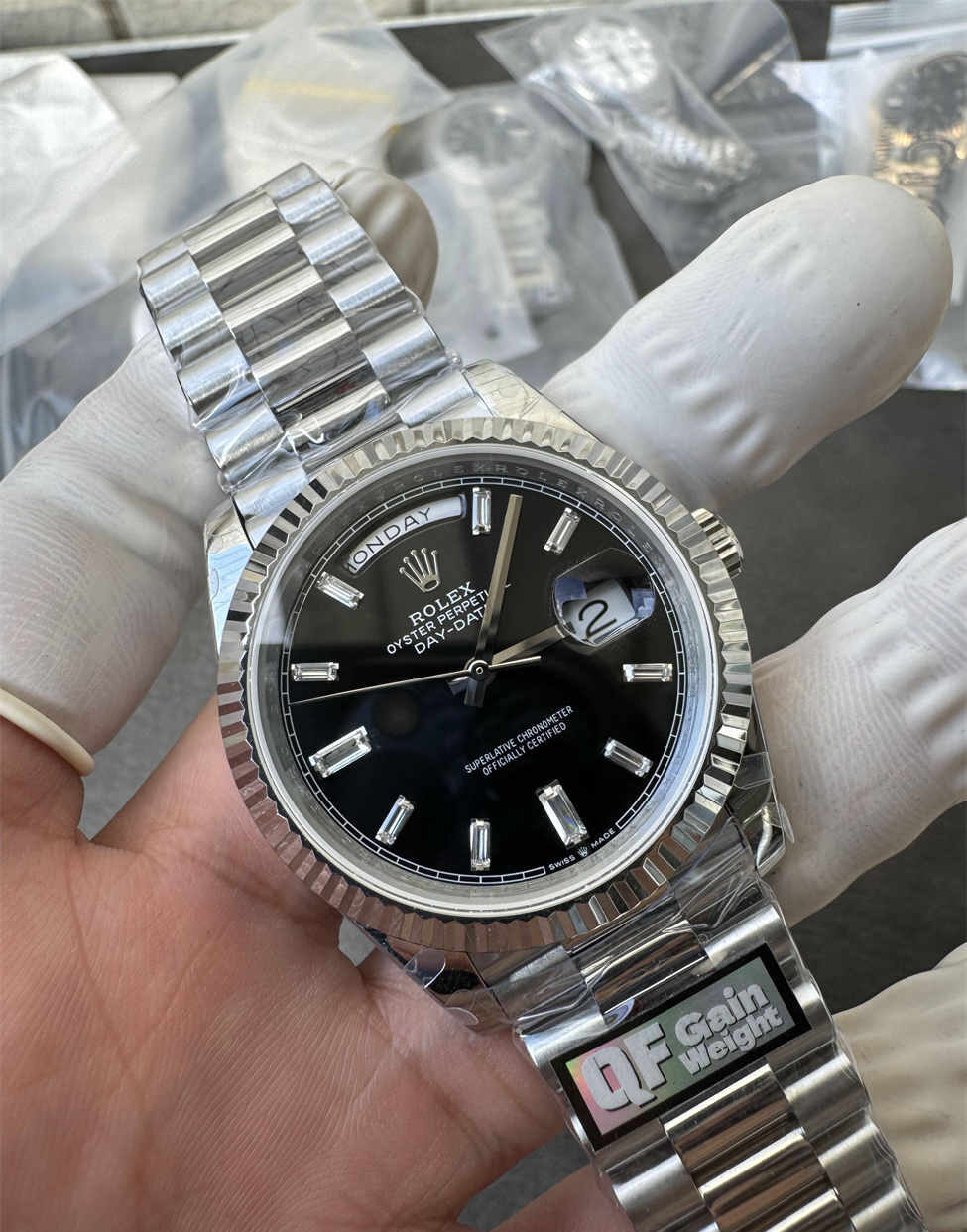 Rolex Day-Date Tungsten Replica (QF Factory) – Heavy Version 187g
