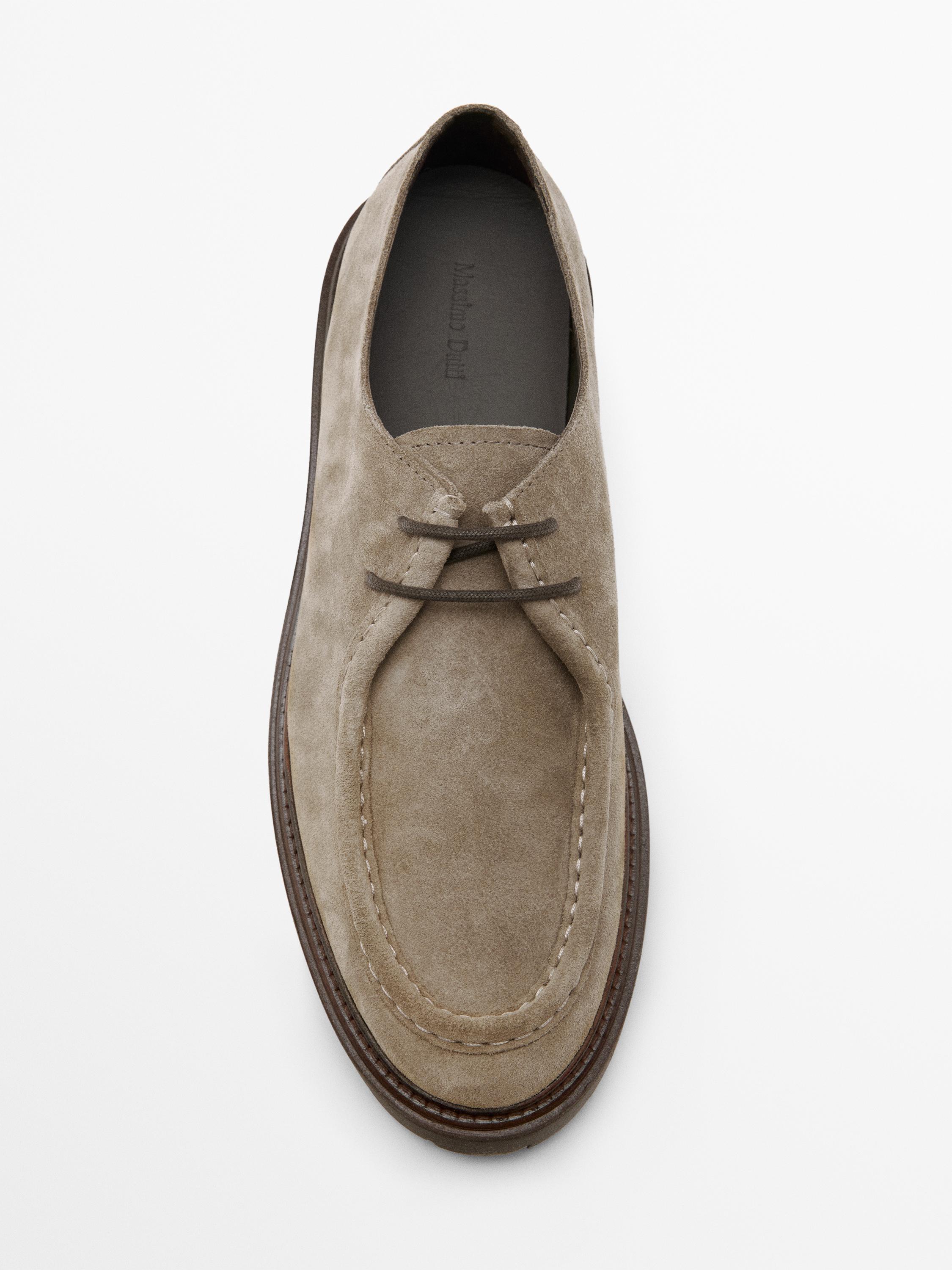 Zapato bordón serraje