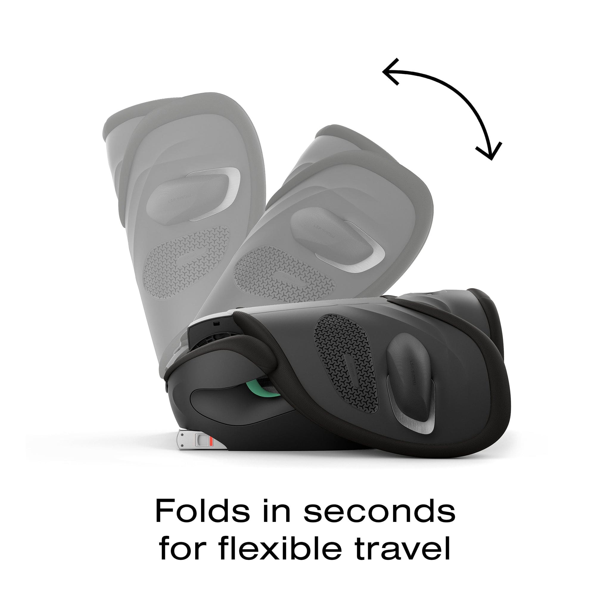 Cybex Solution G2 Folding Travel High-Back Booster - Moon Black