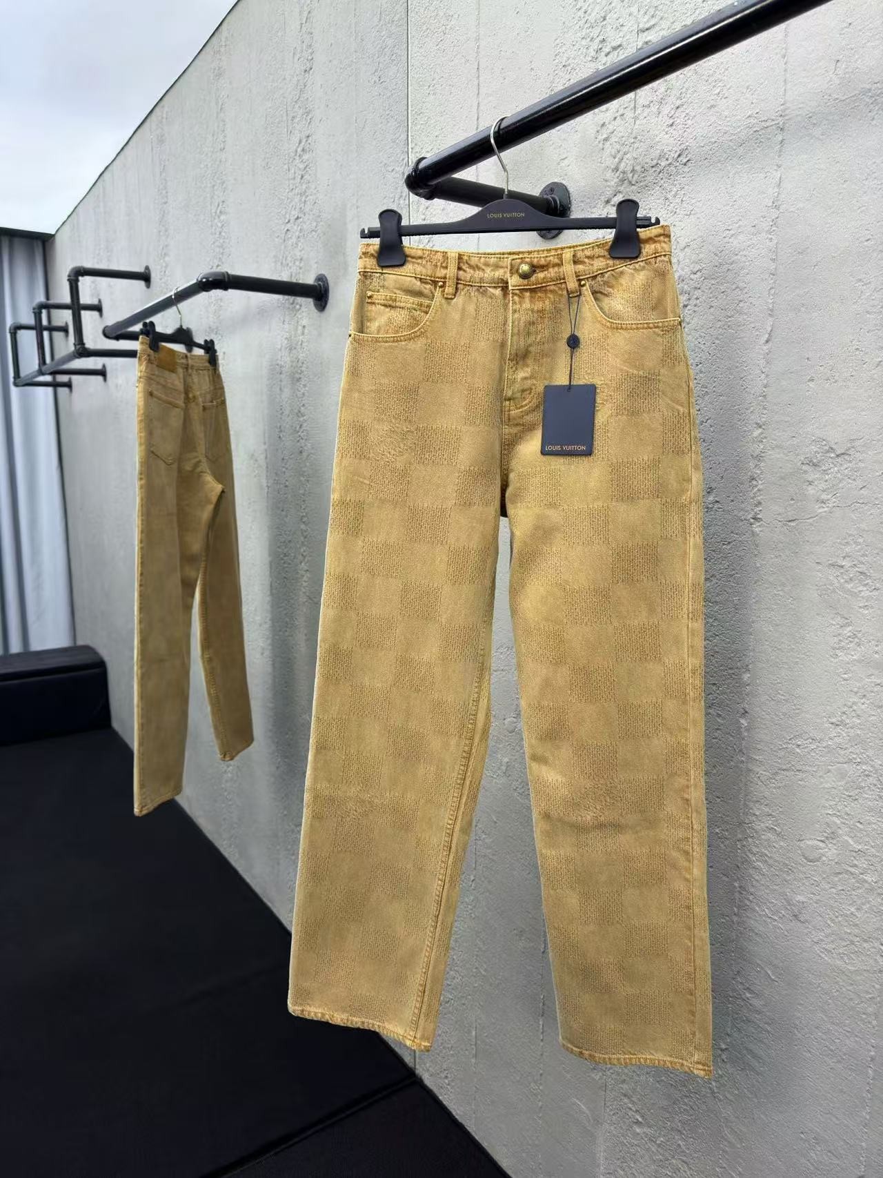 LV Vintage Checkerboard Jeans