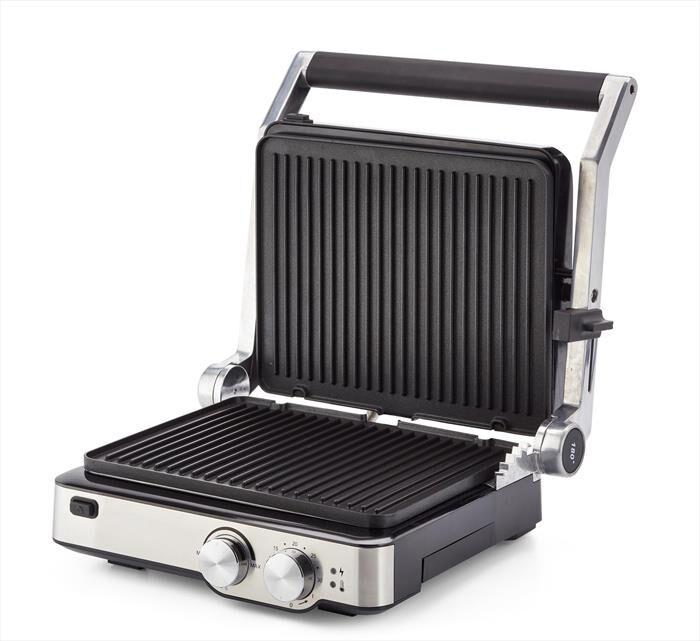 ARIETE - Griglia elettrica GRILL & TASTE 1918-nero, acciaio inossidabile