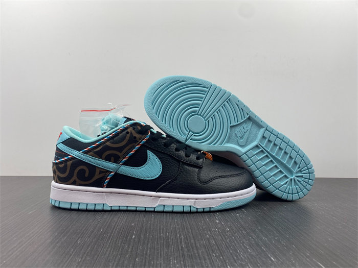 NK Dunk Low SE Barber Shop Black dh7614-001