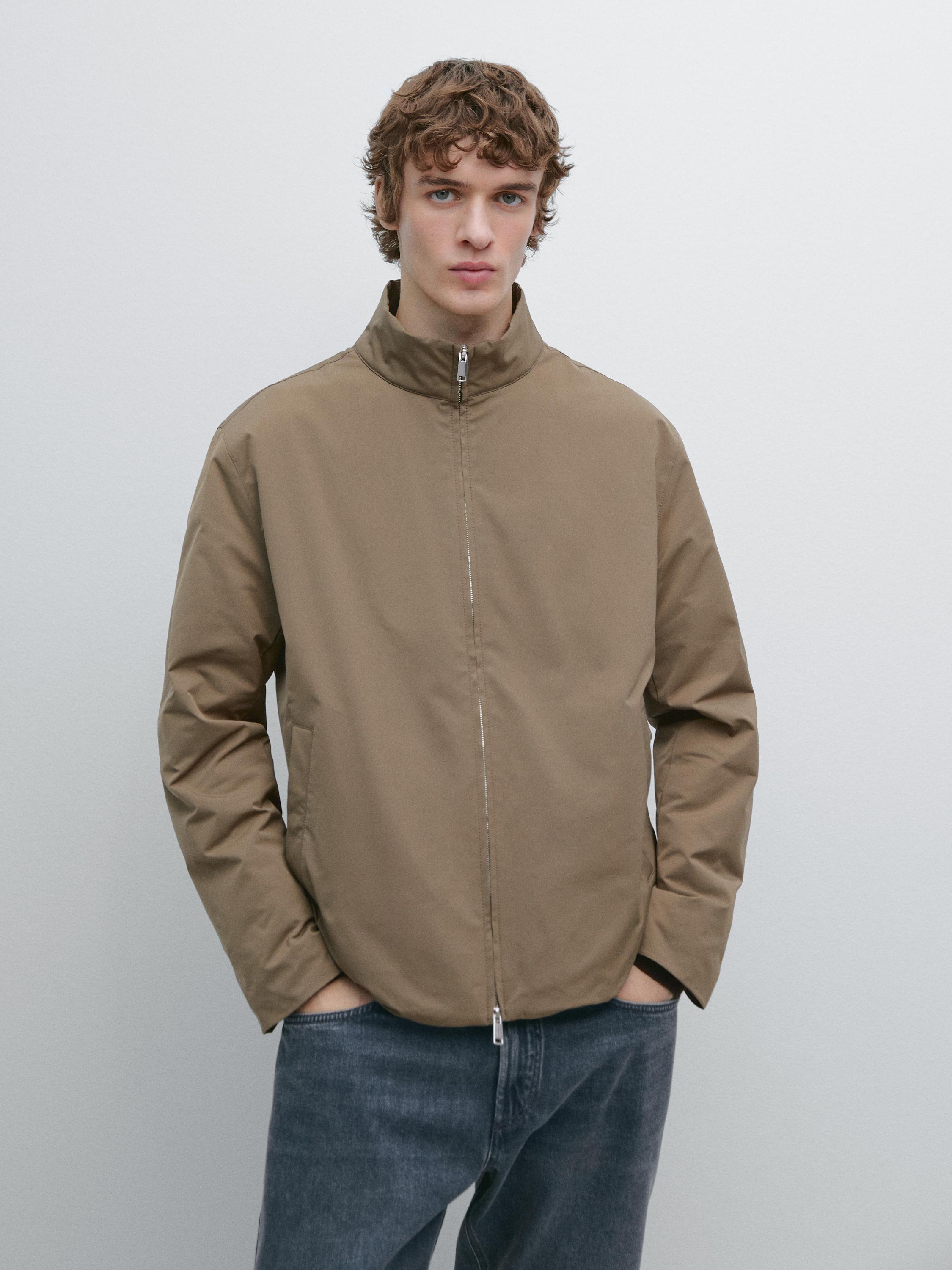 Chaqueta cuello alto acolchada water repellent