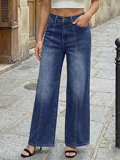 AERLEN Women's Wide Leg Baggy Jeans