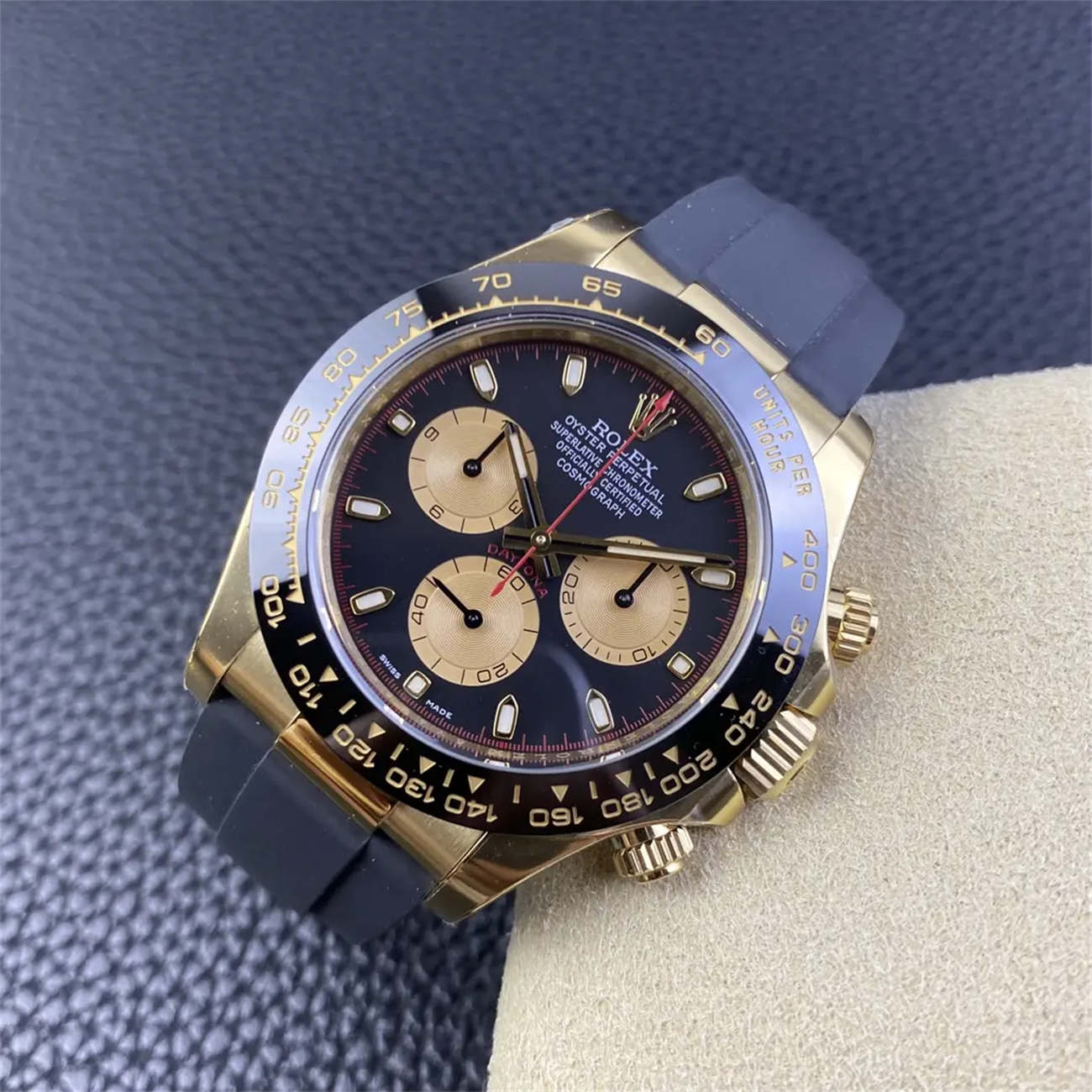 Clean Factory Rolex Daytona 116518LN Replica – “John Mayer” Gold Dial (Dandong 4130)