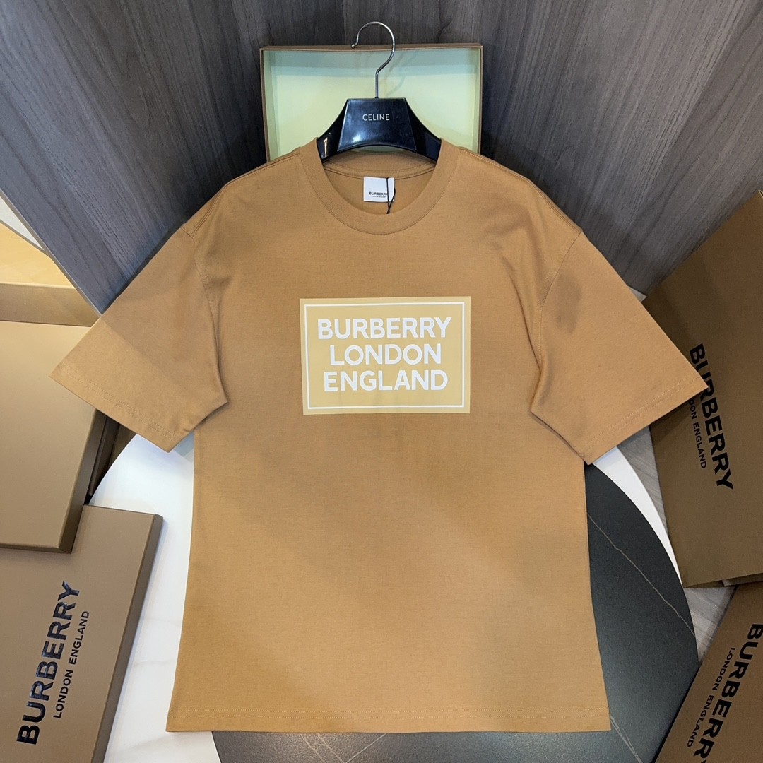 BBR 2024ss latest, logo printed cotton three-dimensional loose t-shirt