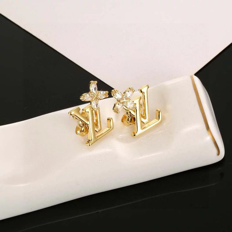 Stone-set Flowers Earrings ED-931300
