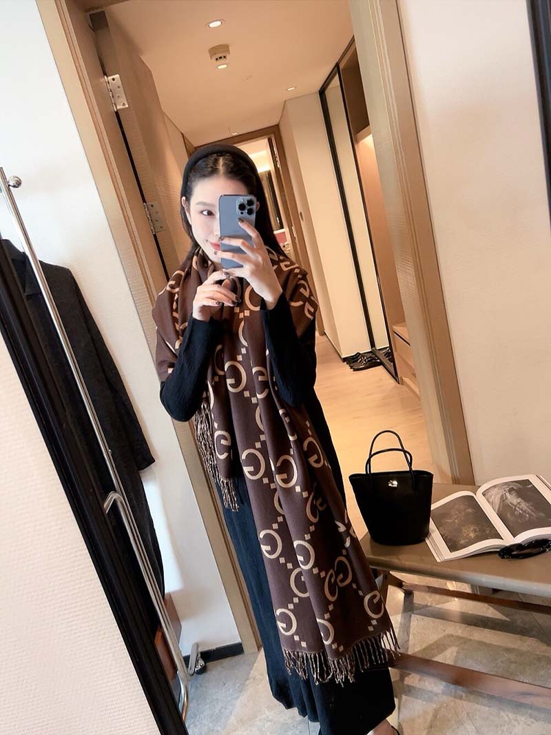 Fashion 100% Cashmere 180x65cm Scarf WJ-985144