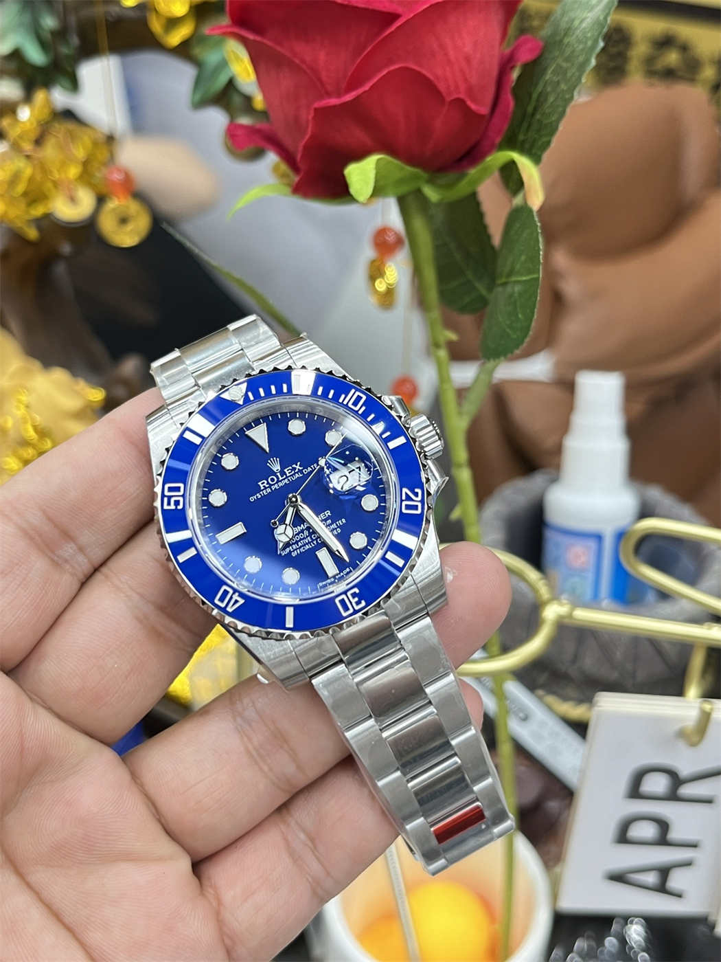 VSF Submariner 116619LB “Smurf” (40mm) – VS3135 Movement [White Gold Plated]